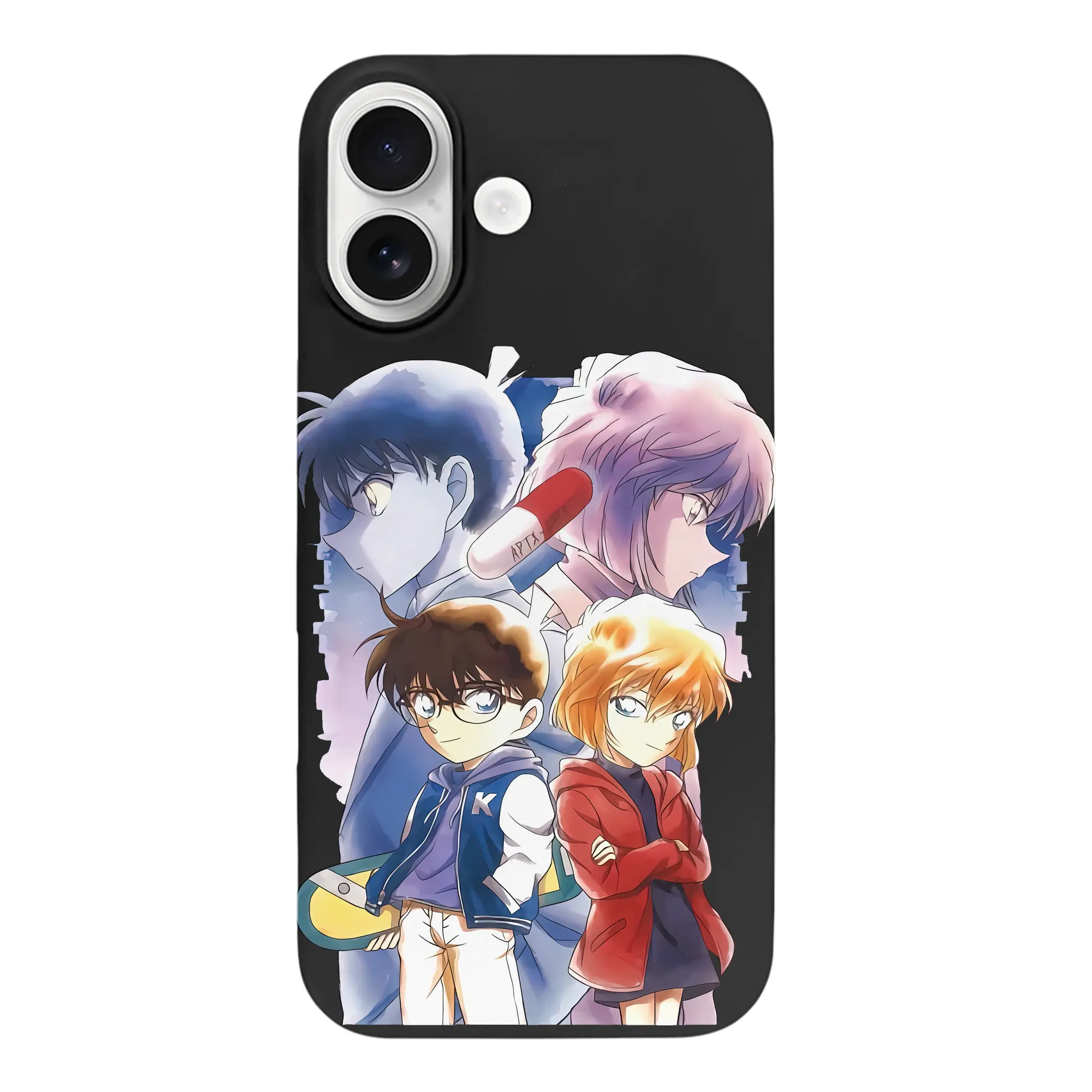 名探偵コナン グッズ 江戸川 コナン - iPhone 17 シリーズ シリコンケース 薄型 耐衝撃 指紋防止 ソフトタッチカバー 精密フィット 傷防止 保護ケース iPhone 17/17 Air/17 Pro/17 Pro Max 対応